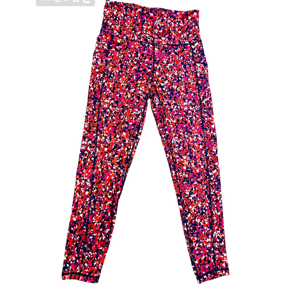 Ideology Floral pink workout capris pants with side pockets!